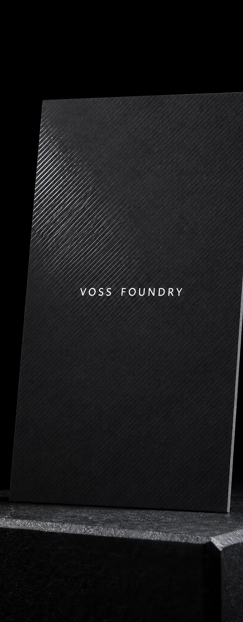 Business card with spot-uv.