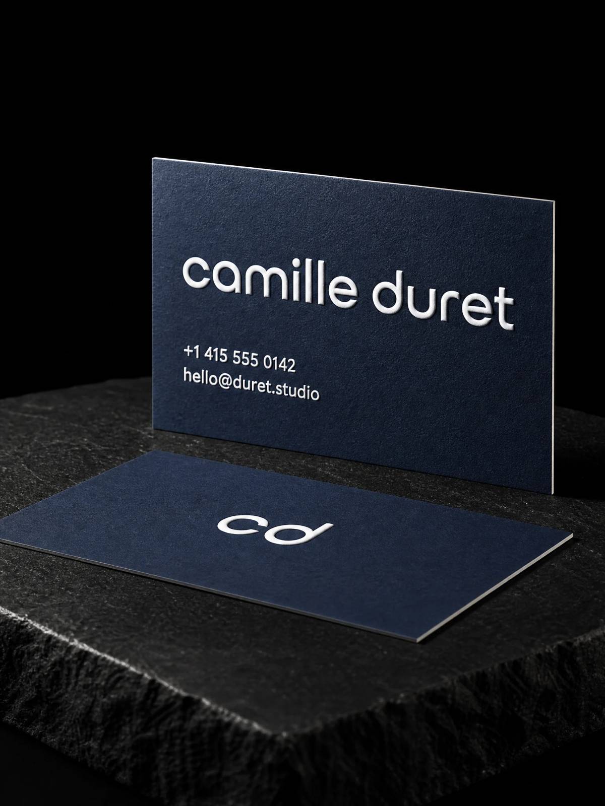 Business Cards concept: raised-spot-uv