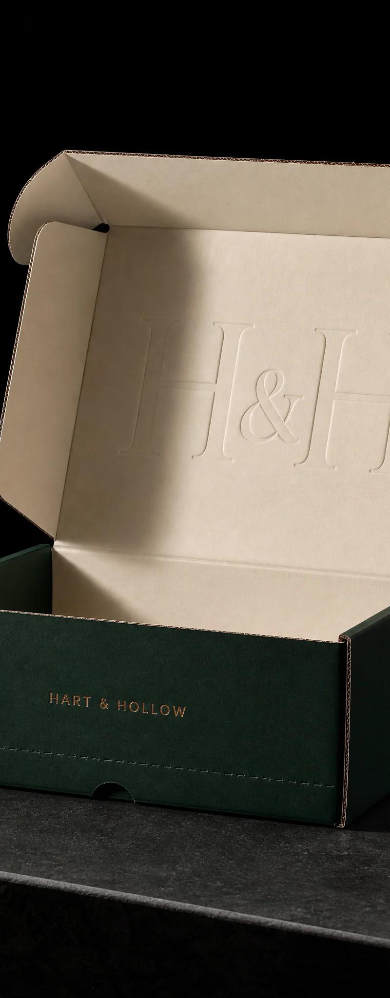 Business card with blind-emboss and pantone-spot-color.