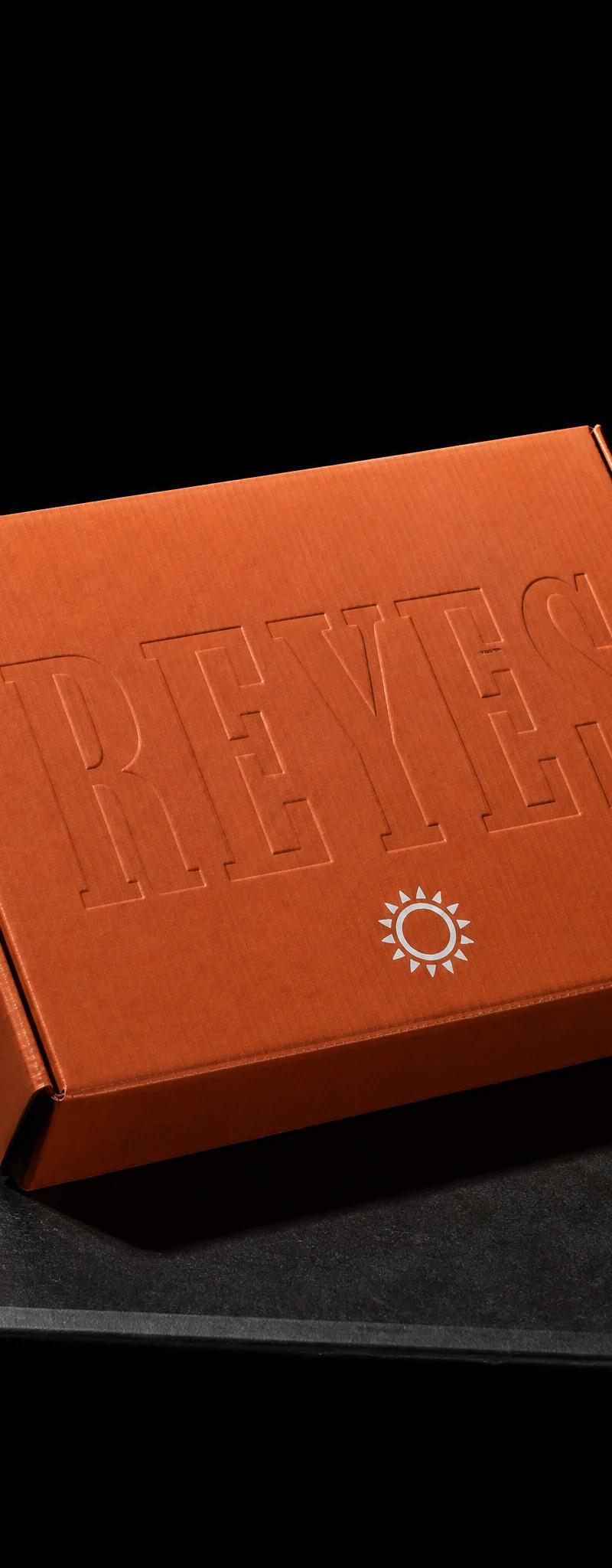 Business card with deboss and pantone-spot-color.