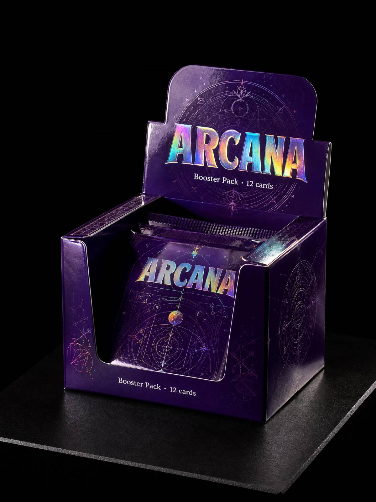 Boxes concept: holographic-foil · hot-foil-stamping