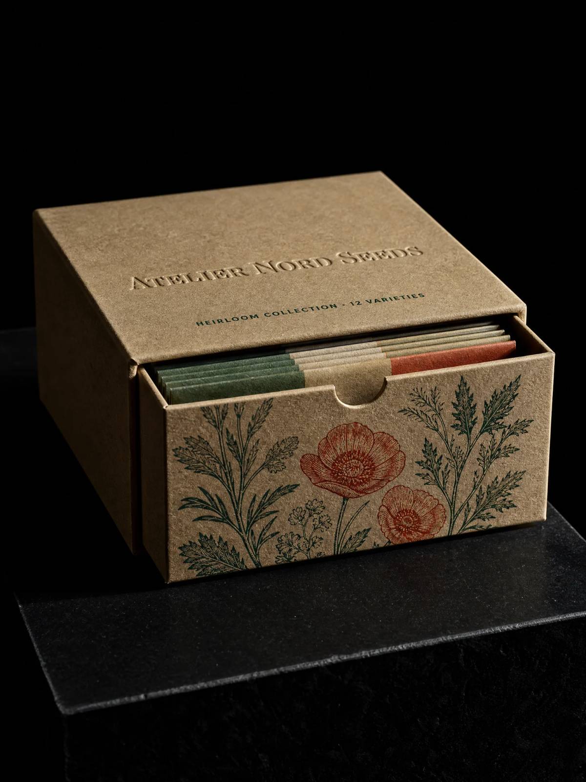 Boxes concept: letterpress