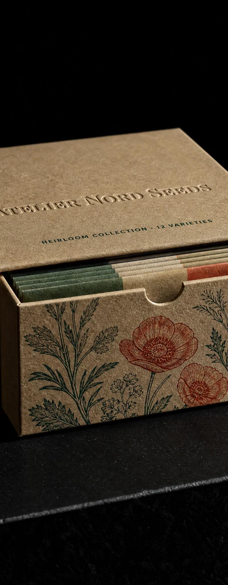 Business card with letterpress.
