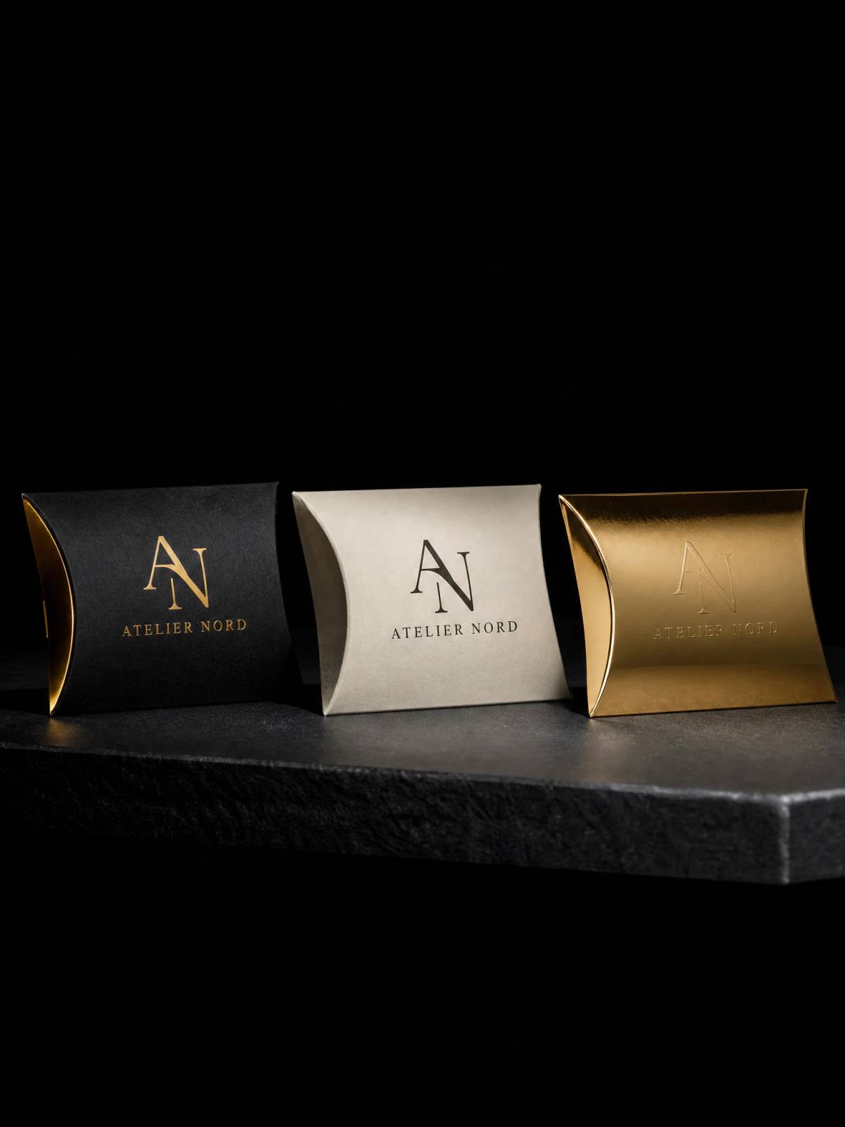 Boxes concept: gold-foil · hot-foil-stamping