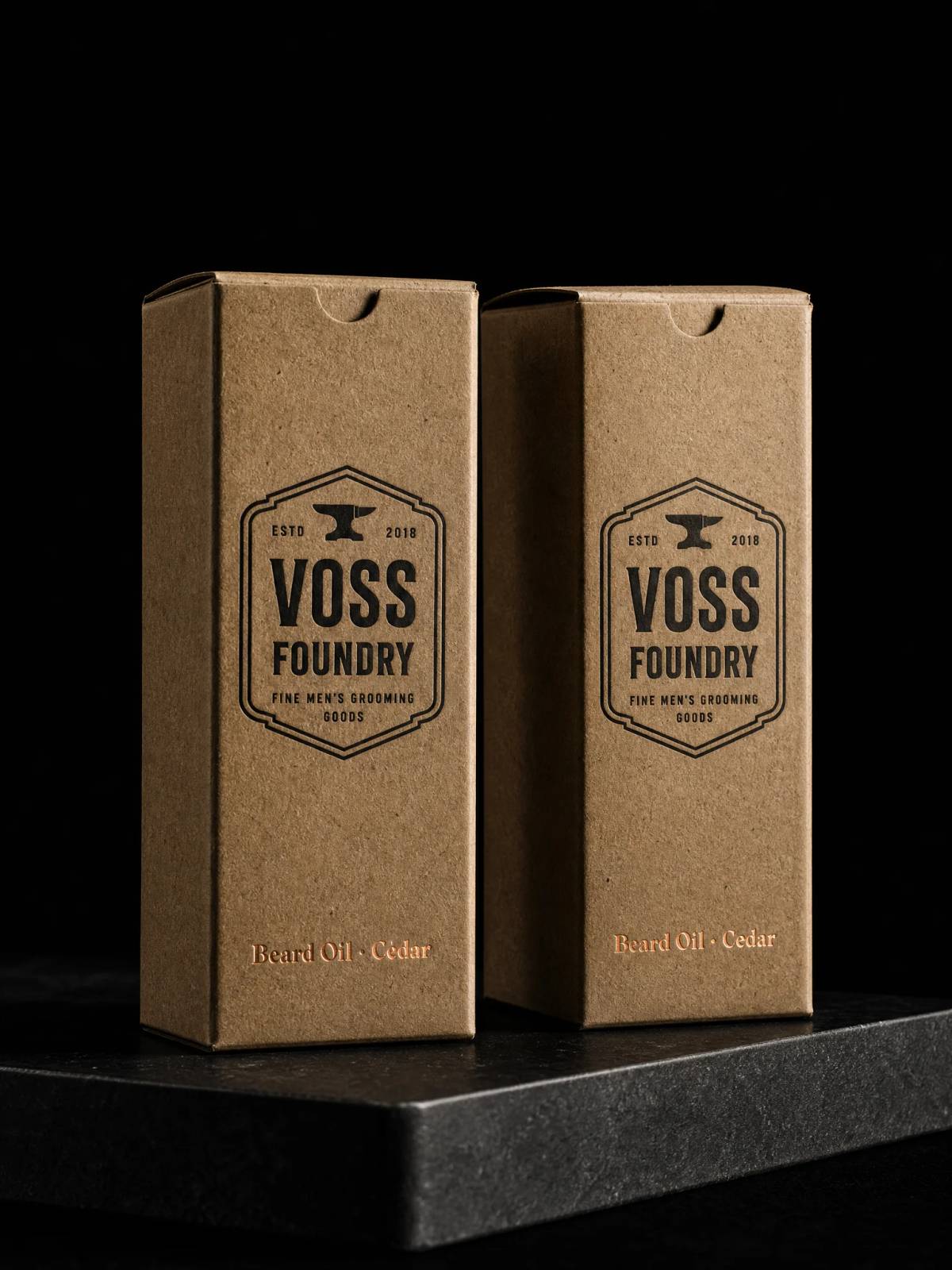 Boxes concept: copper-foil · hot-foil-stamping