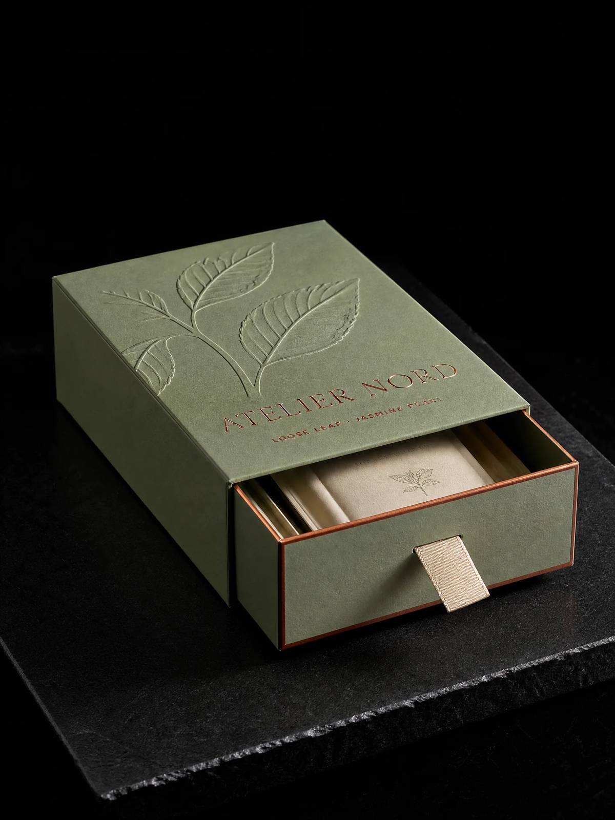 Boxes concept: copper-foil · hot-foil-stamping