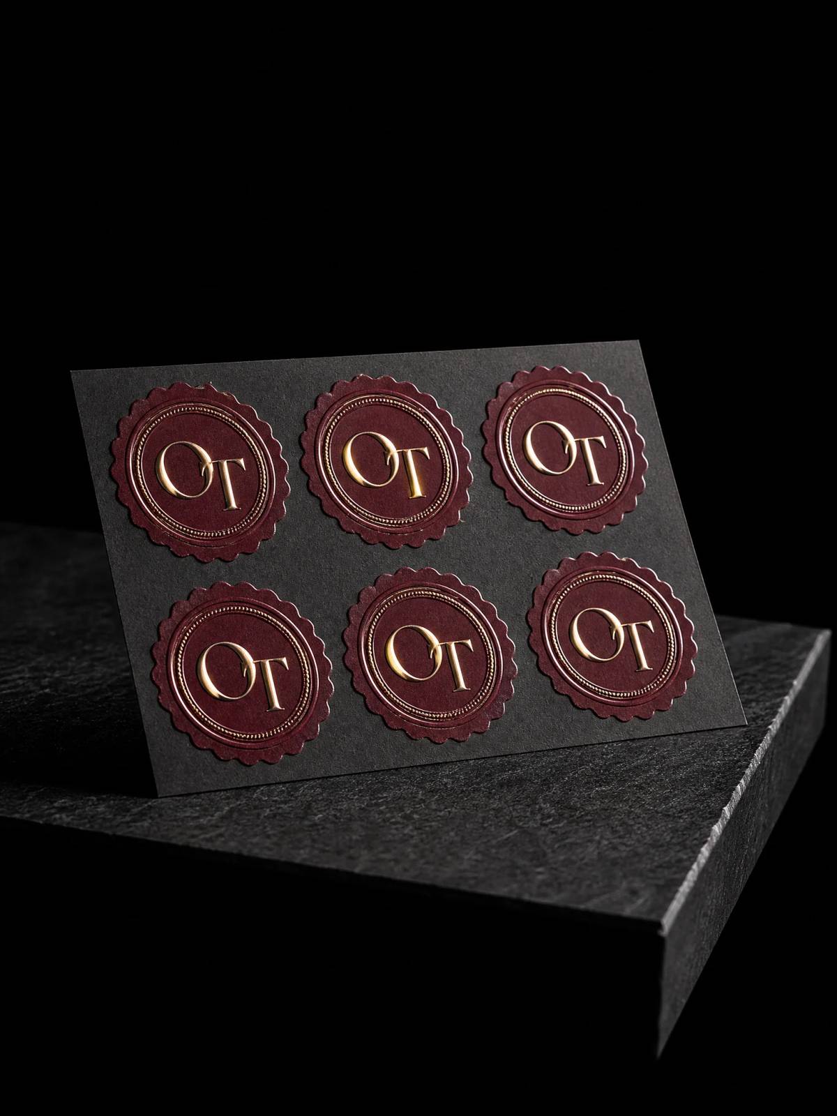 Foil Seals concept: emboss