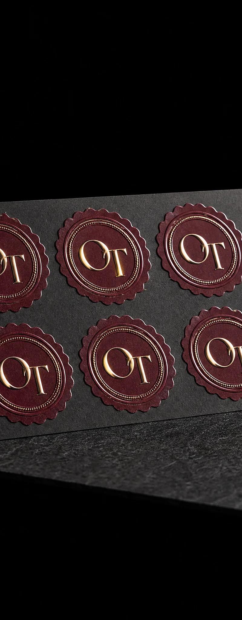 Business card with emboss.