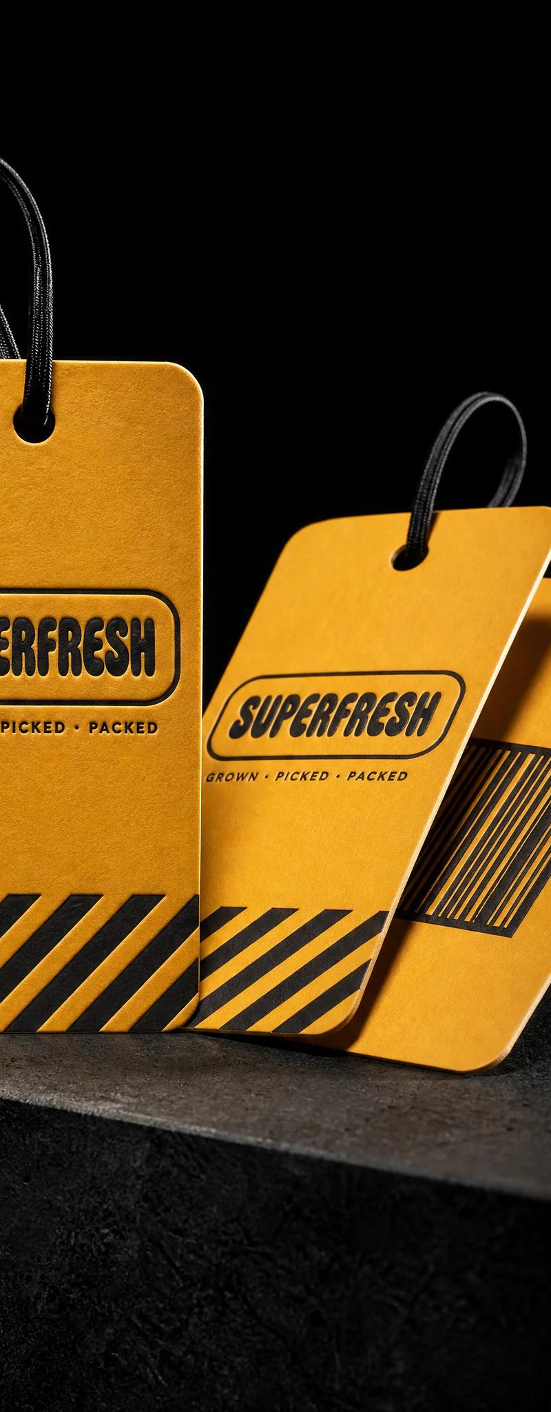 Business card with letterpress.