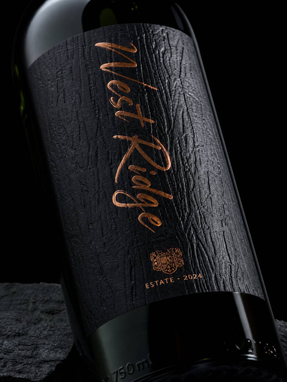 Labels concept: copper-foil · emboss
