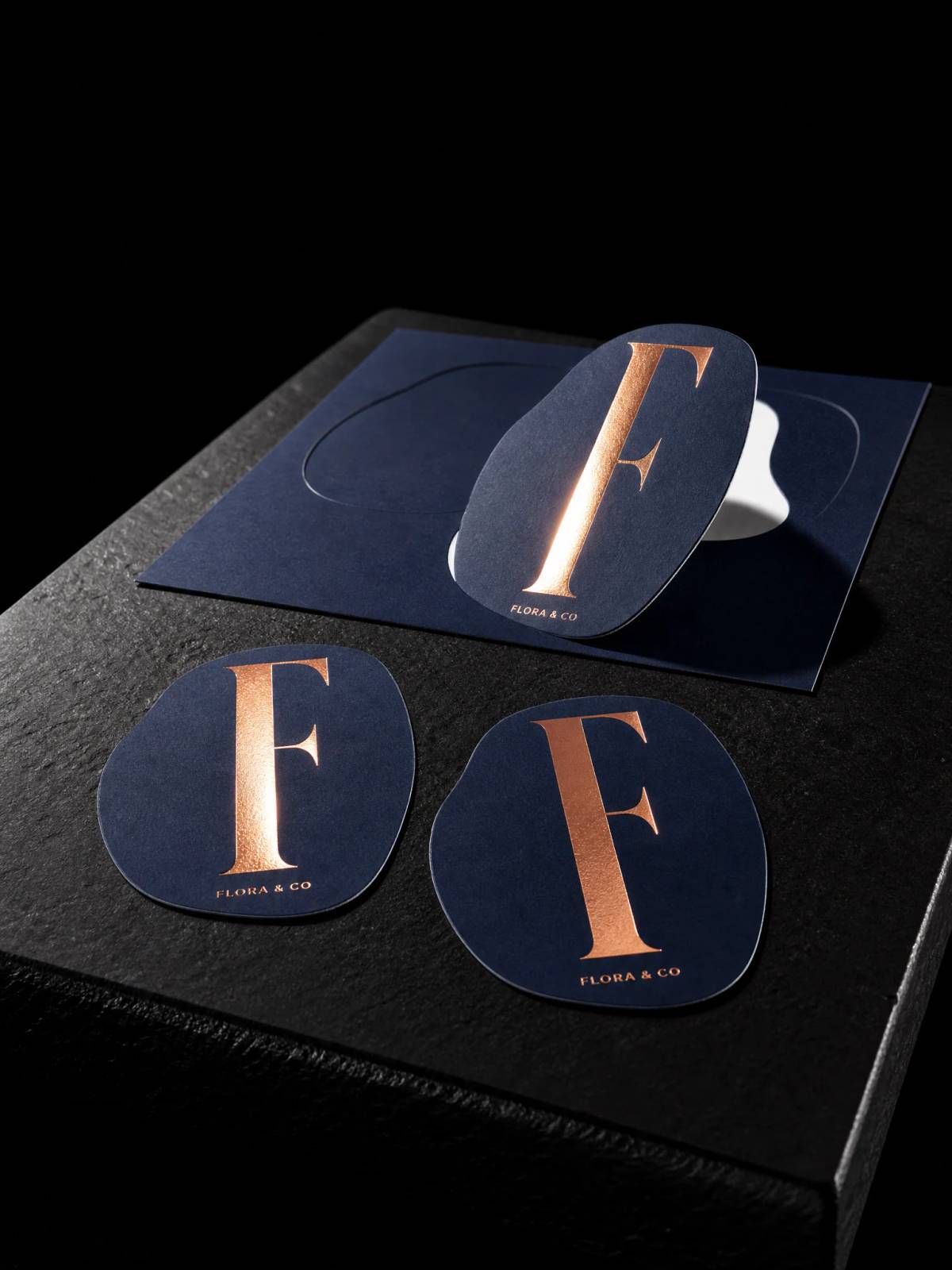 Labels concept: copper-foil · hot-foil-stamping
