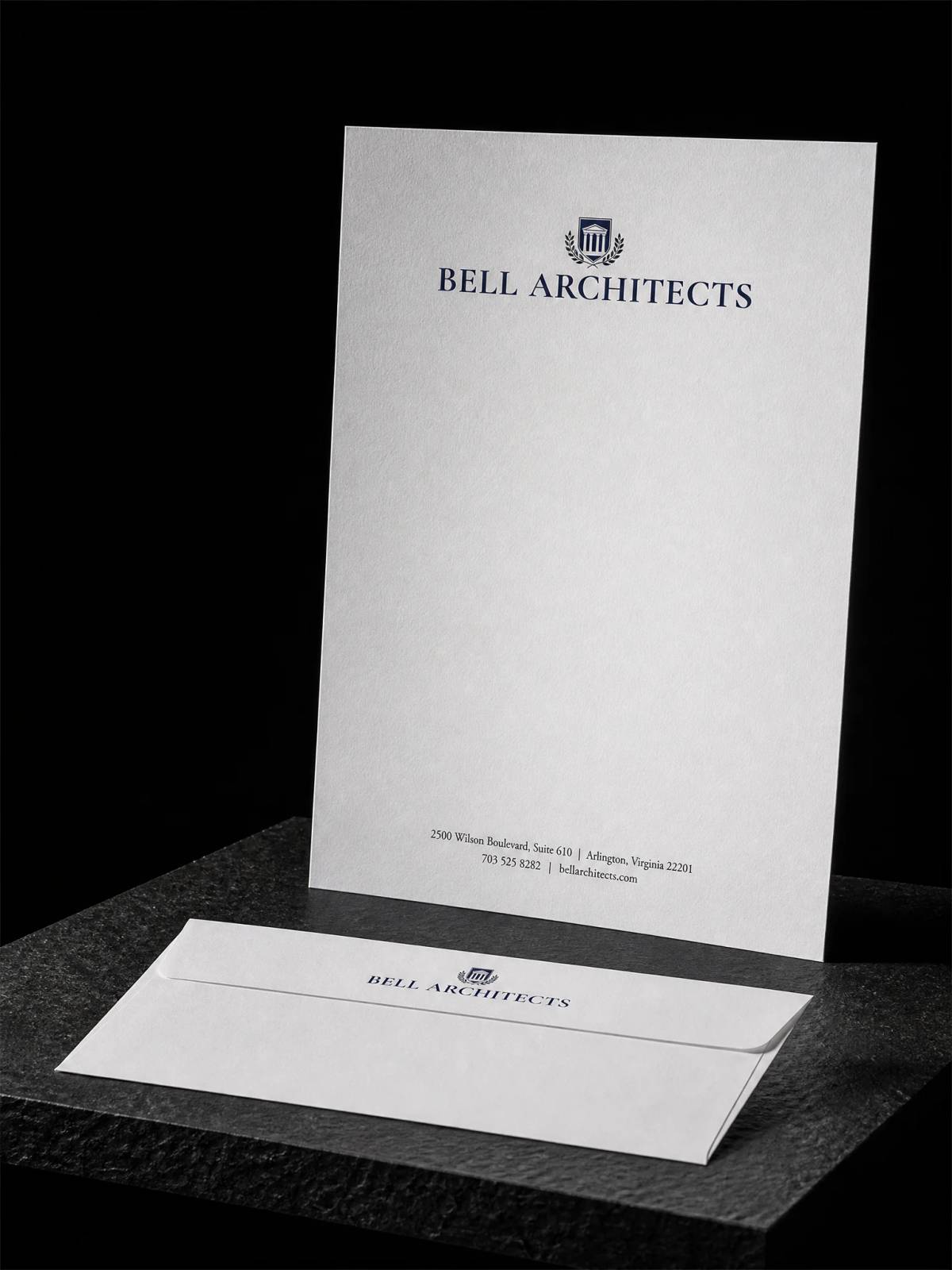 Letterhead concept: raised-spot-uv