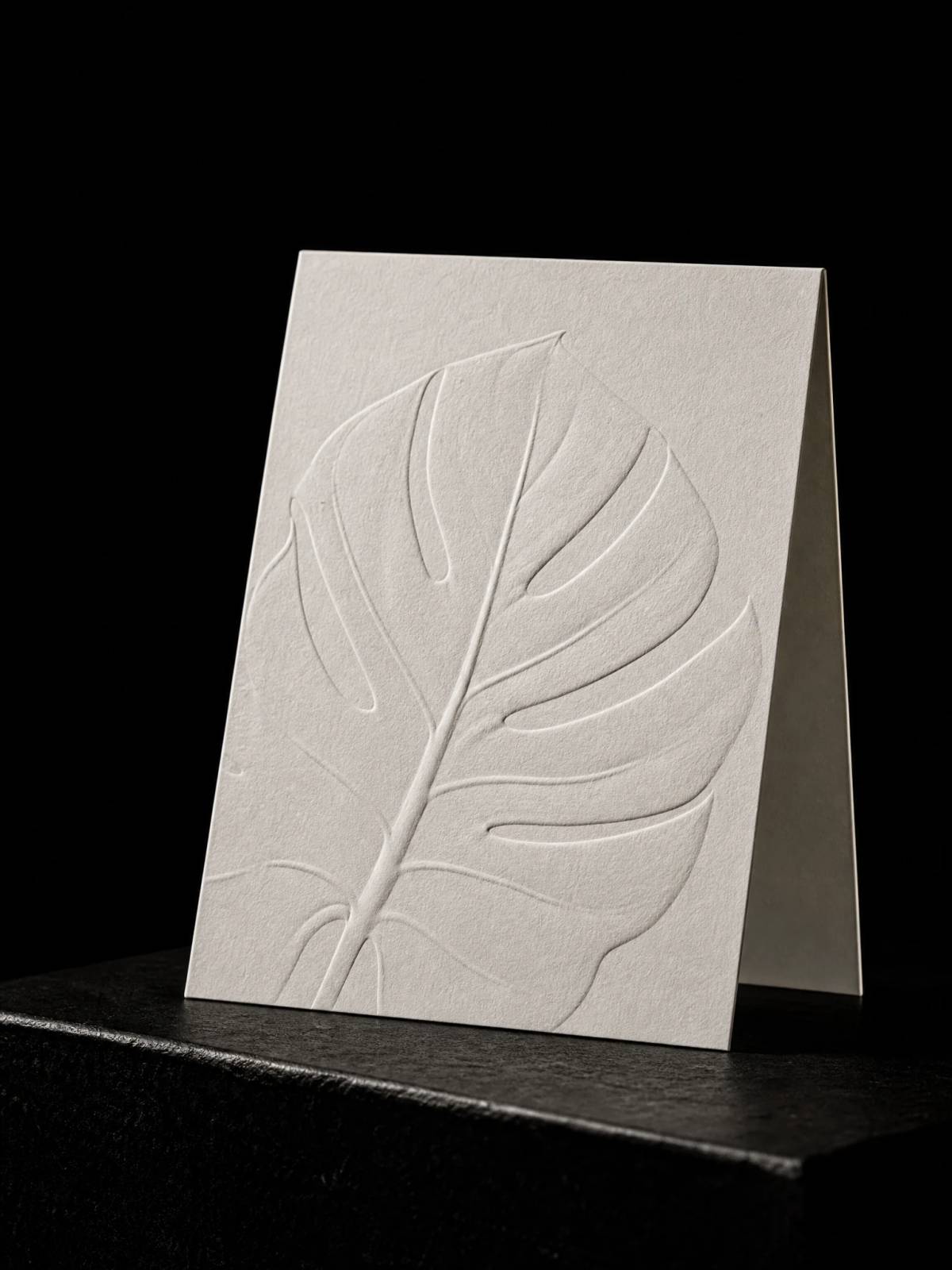 Notecards concept: blind-emboss · emboss