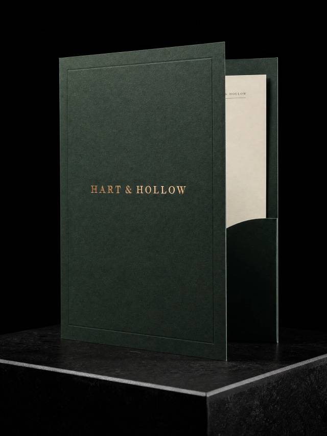 Folders concept: copper-foil · hot-foil-stamping
