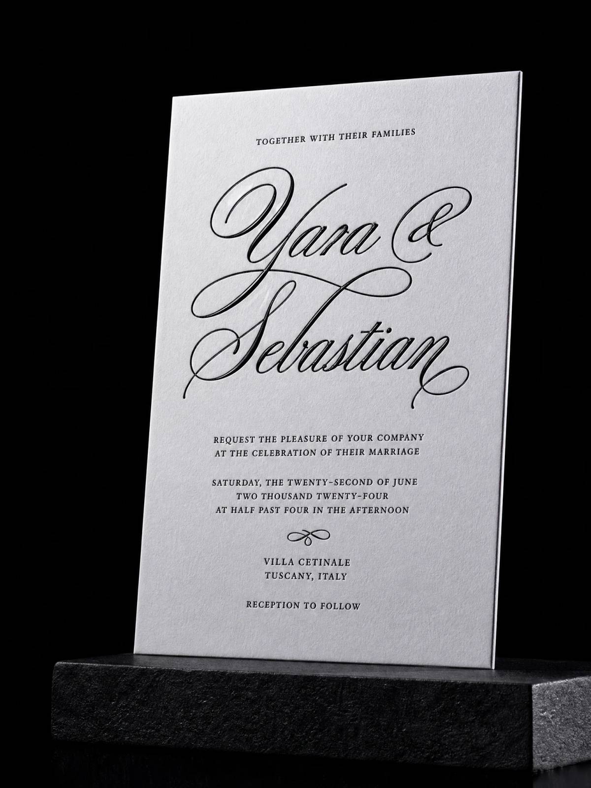 Wedding Invitations concept: raised-spot-uv