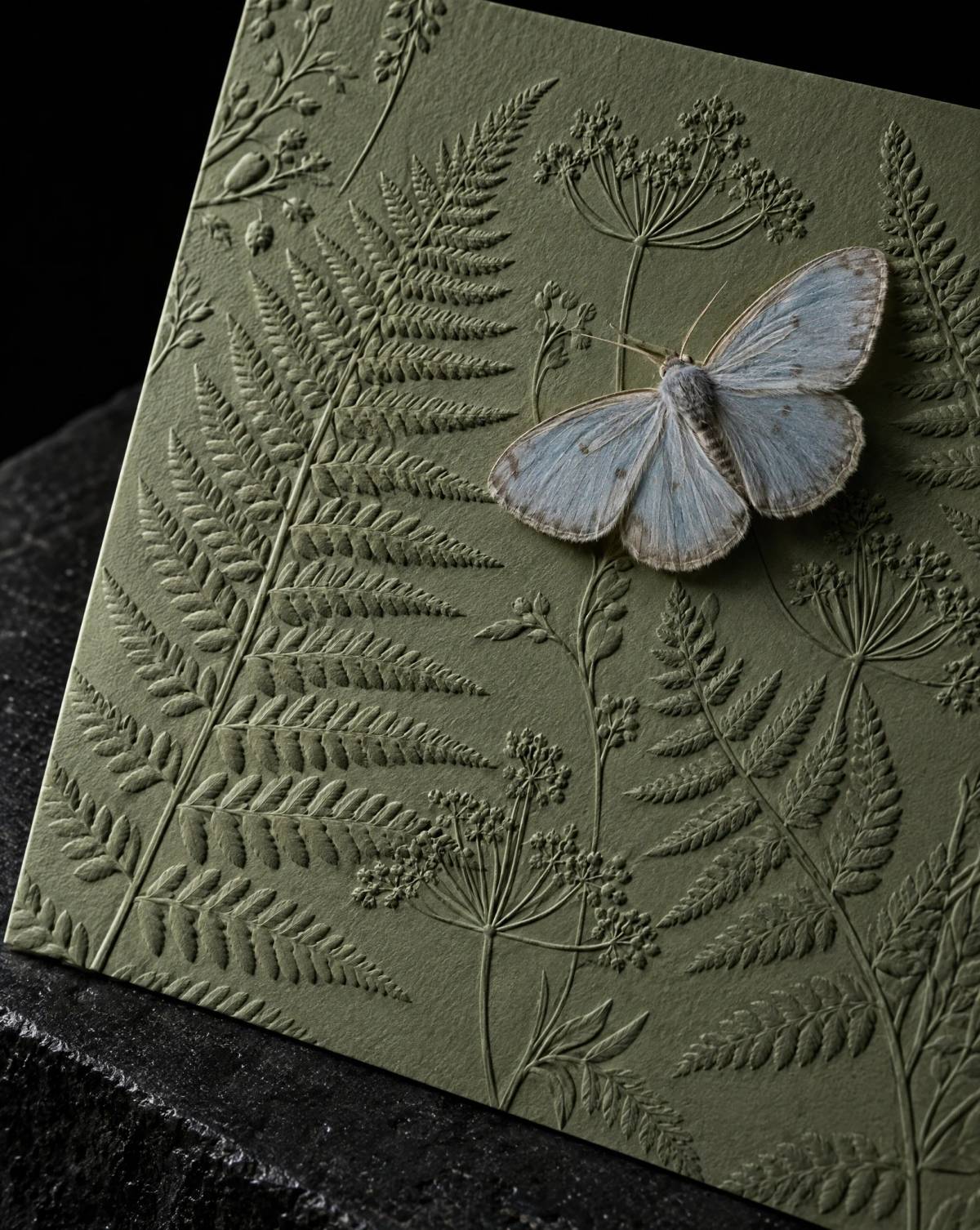Wedding Invitations concept: blind-emboss