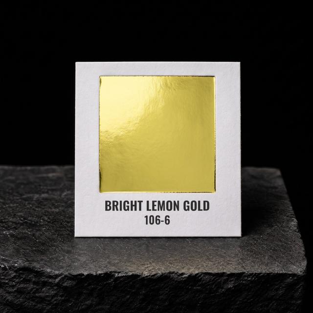 Bright Lemon Gold foil chip