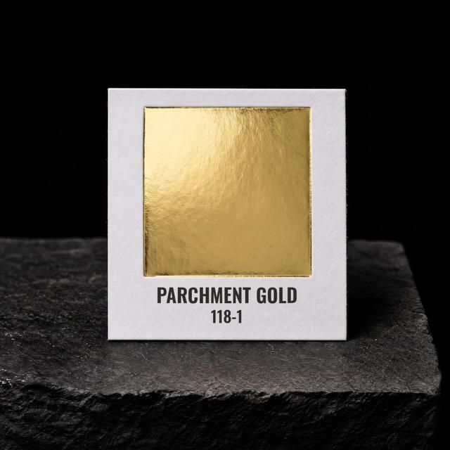 Parchment Gold foil chip