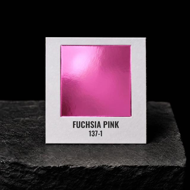 Fuchsia Pink foil chip
