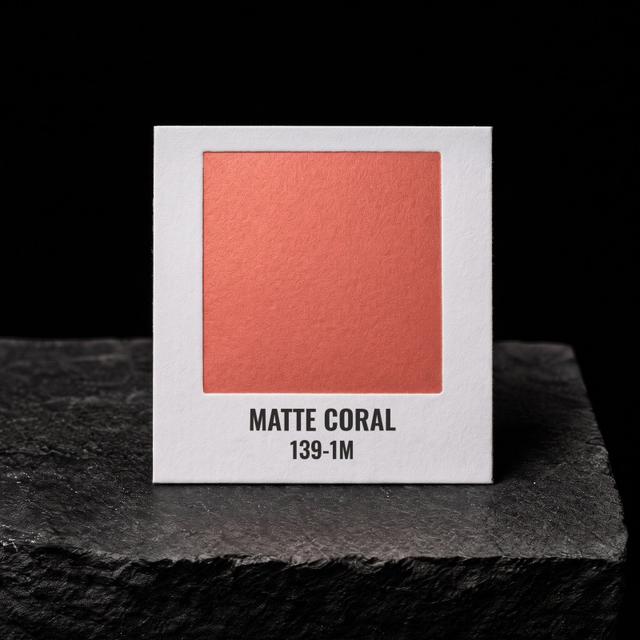 Matte Coral foil chip
