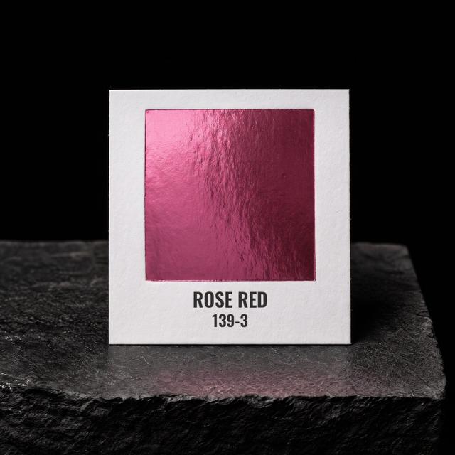 Rose Red foil chip