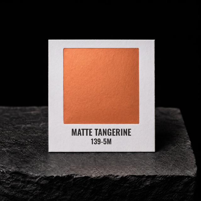 Matte Tangerine foil chip