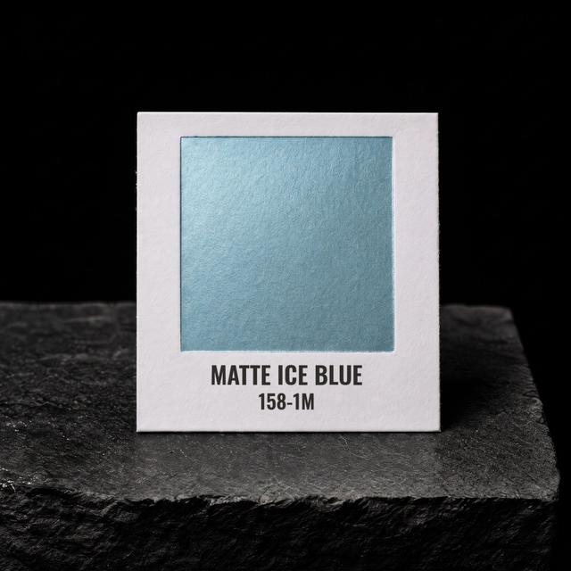 Matte Ice Blue foil chip