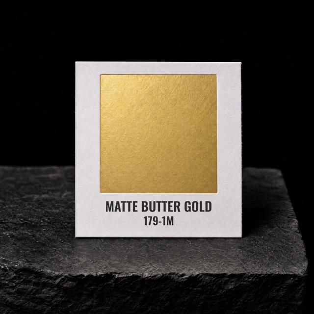 Matte Butter Gold foil chip