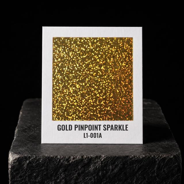 Gold Pinpoint Sparkle foil chip