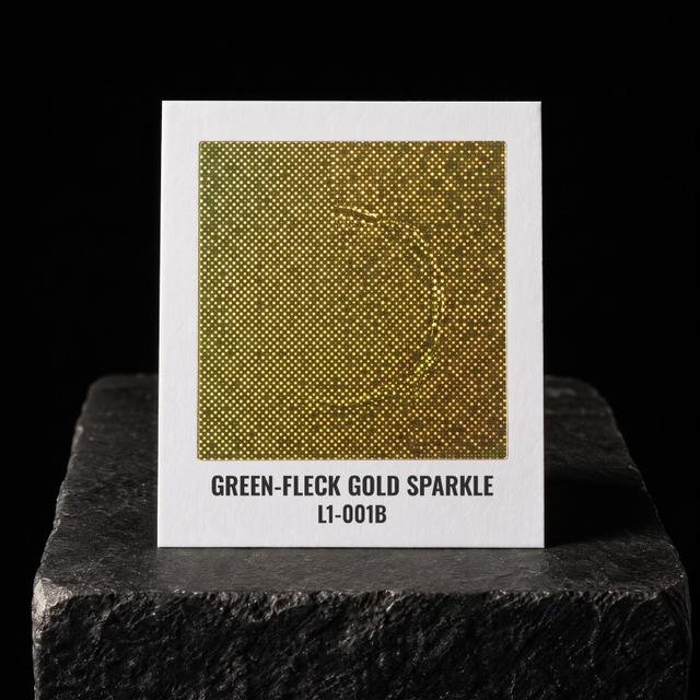 Green-Fleck Gold Sparkle foil chip