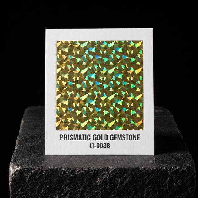 Prismatic Gold Gemstone foil chip