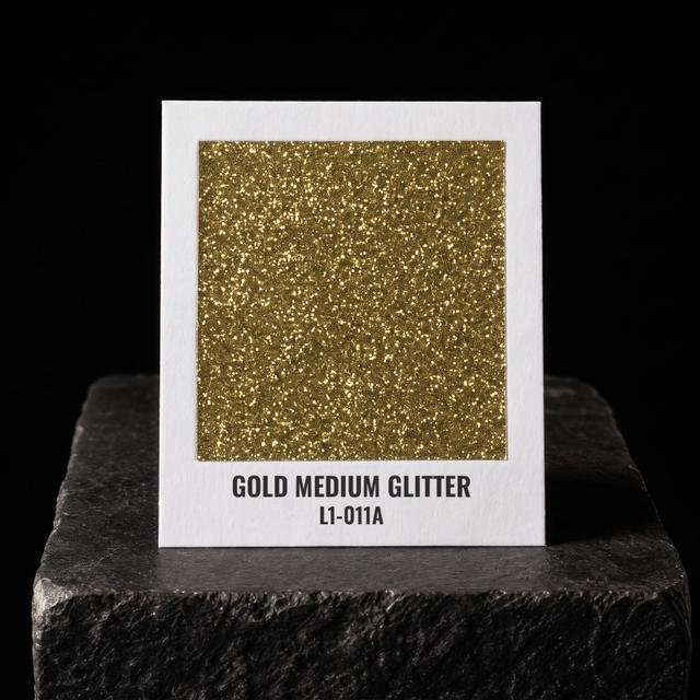 Gold Medium Glitter foil chip