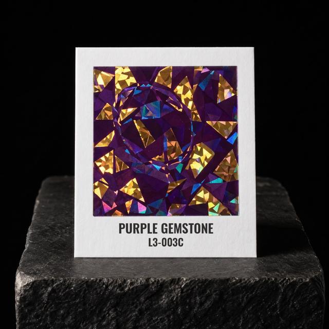 Purple Gemstone foil chip