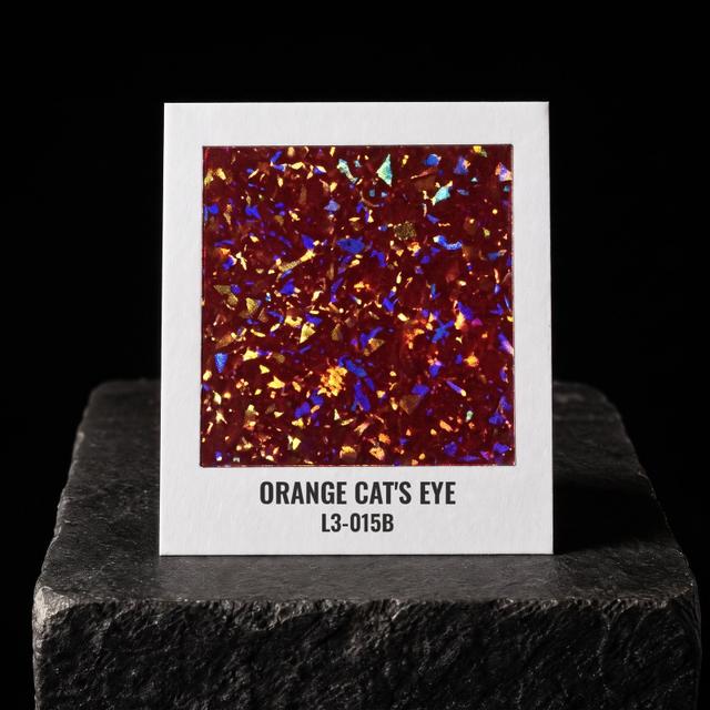 Orange Cat's Eye foil chip