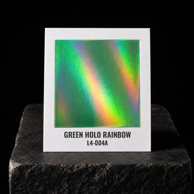 Green Holo Rainbow foil chip