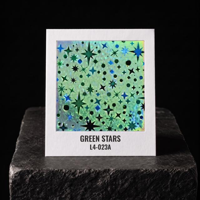 Green Stars foil chip