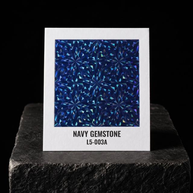 Navy Gemstone foil chip