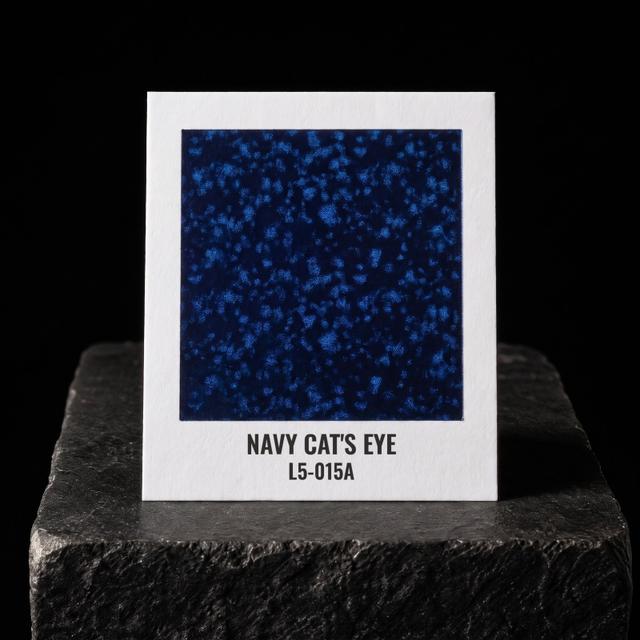 Navy Cat's Eye foil chip