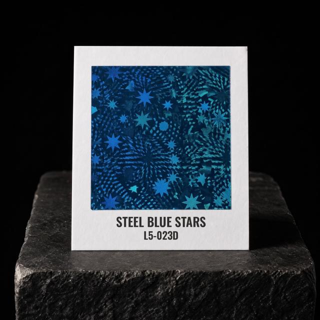Steel Blue Stars foil chip