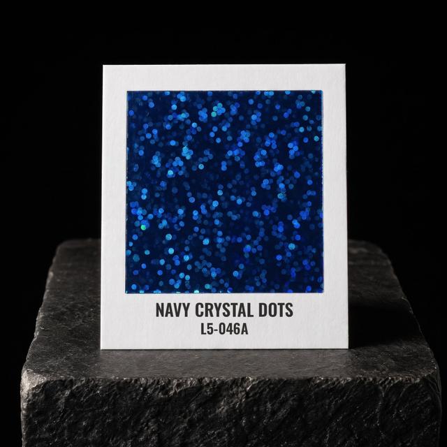 Navy Crystal Dots foil chip
