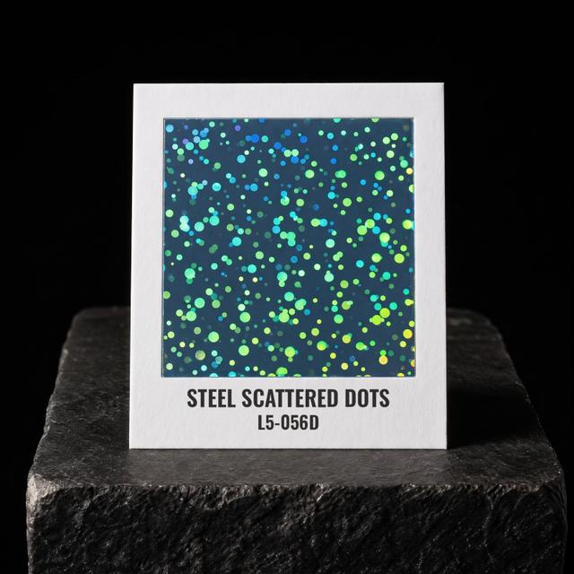 Steel Scattered Dots foil chip