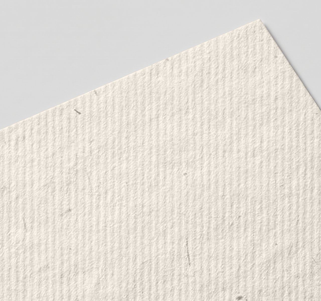 Gmund Bio Cycle Wheat Stroh, Wheat Stroh, Natural uncoated, each with its own feel: visible straw or grass particles, soft cotton rag, fine laid-like lines on Cannabis paper swatch