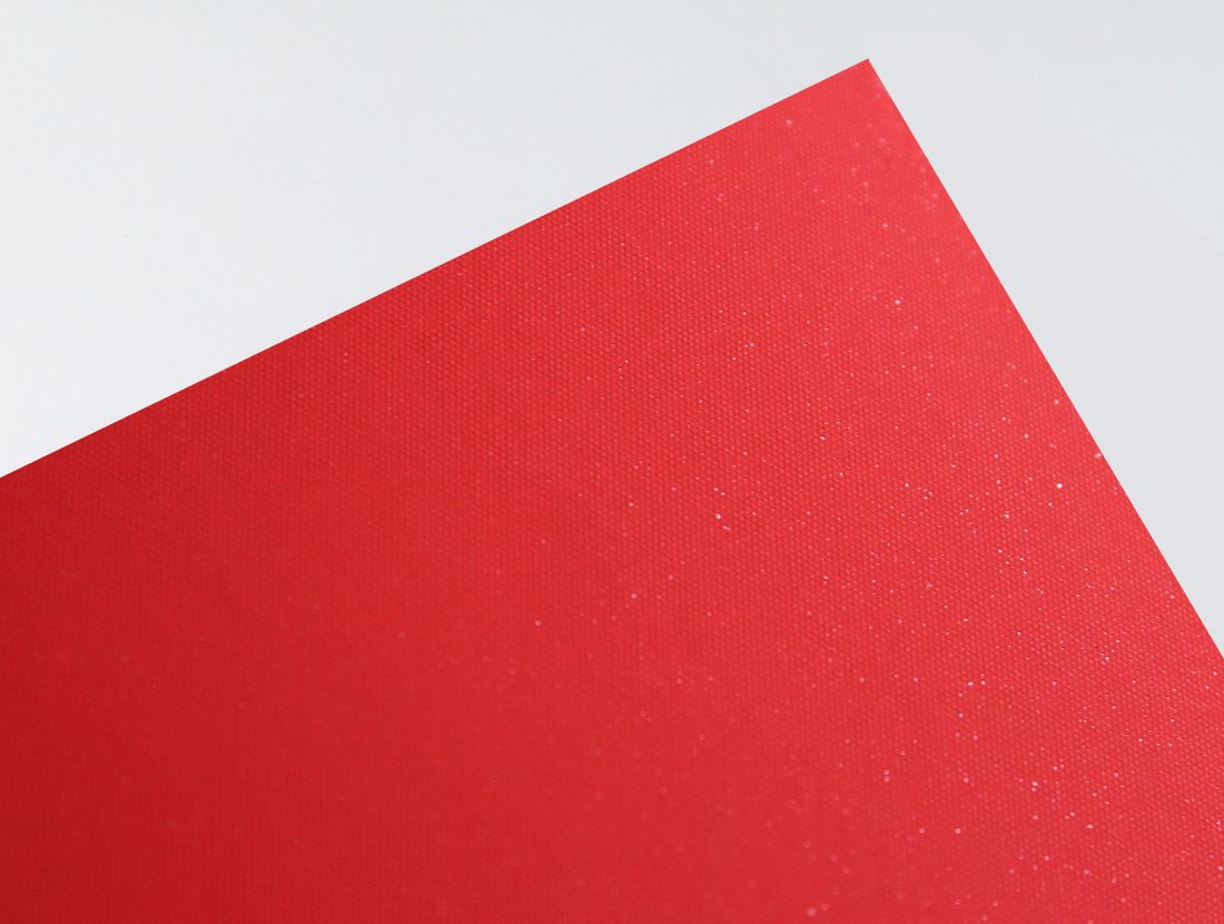 Gmund Action Electric Blood, fluorescent red paper swatch