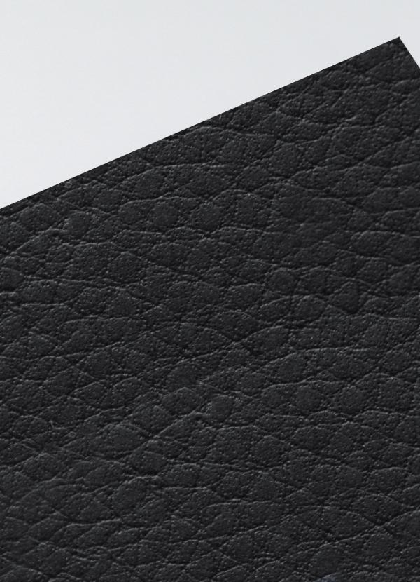 Gmund Heather (formerly Leather) Coal paper swatch: deep near-black coal