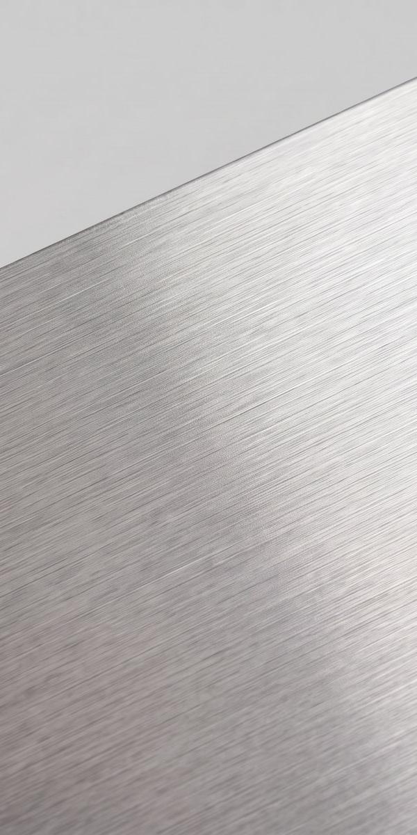 Brushed metal paper swatch: cool silver