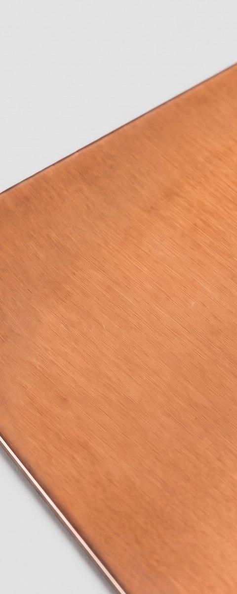 Copper metal paper swatch