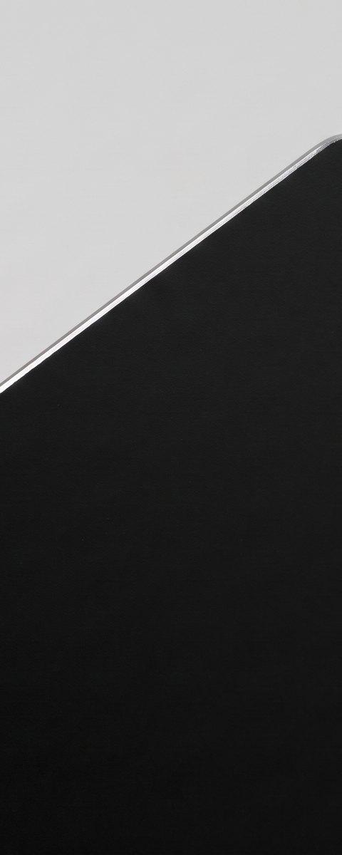 Matte black metal paper swatch