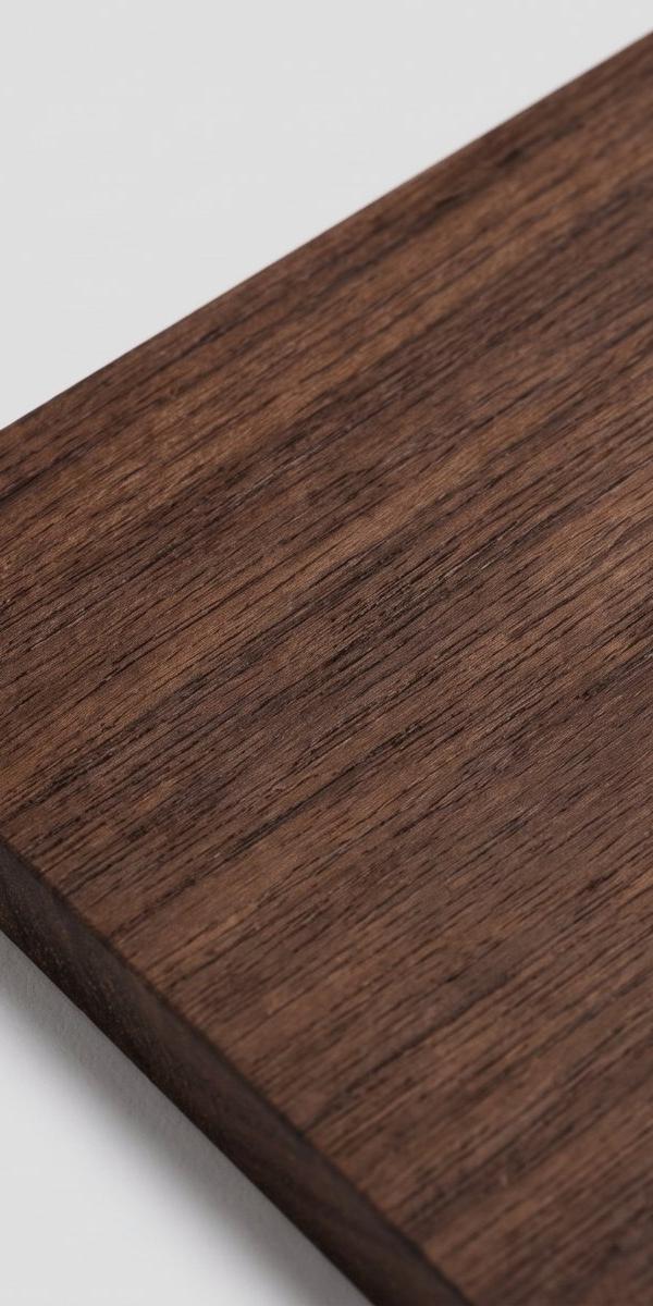 Solid walnut paper swatch: deep cool chocolate brown