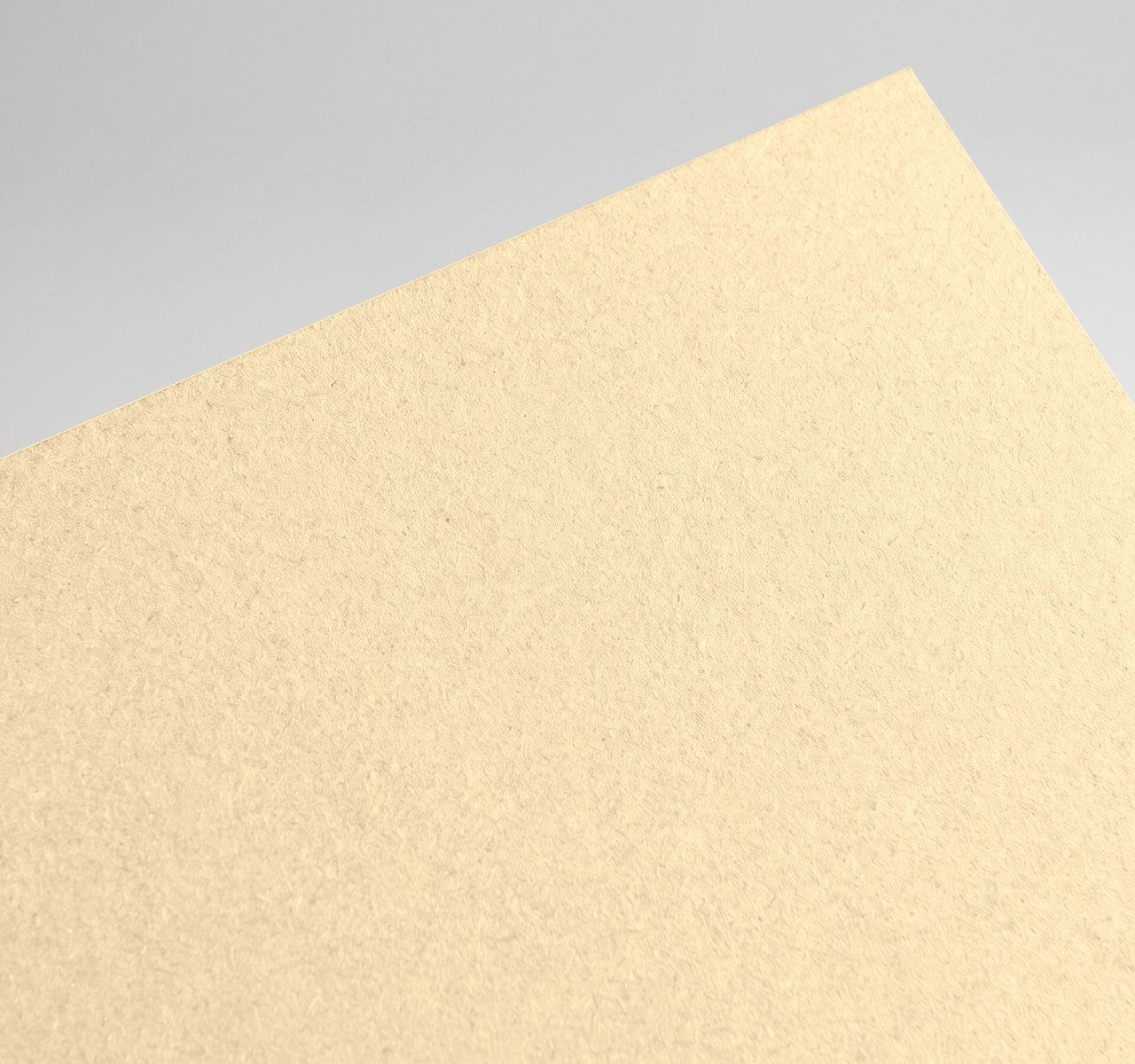 Gmund Les Naturals Ivoire, Ivoire, Rough, toothy recycled board with natural multicoloured inclusions paper swatch