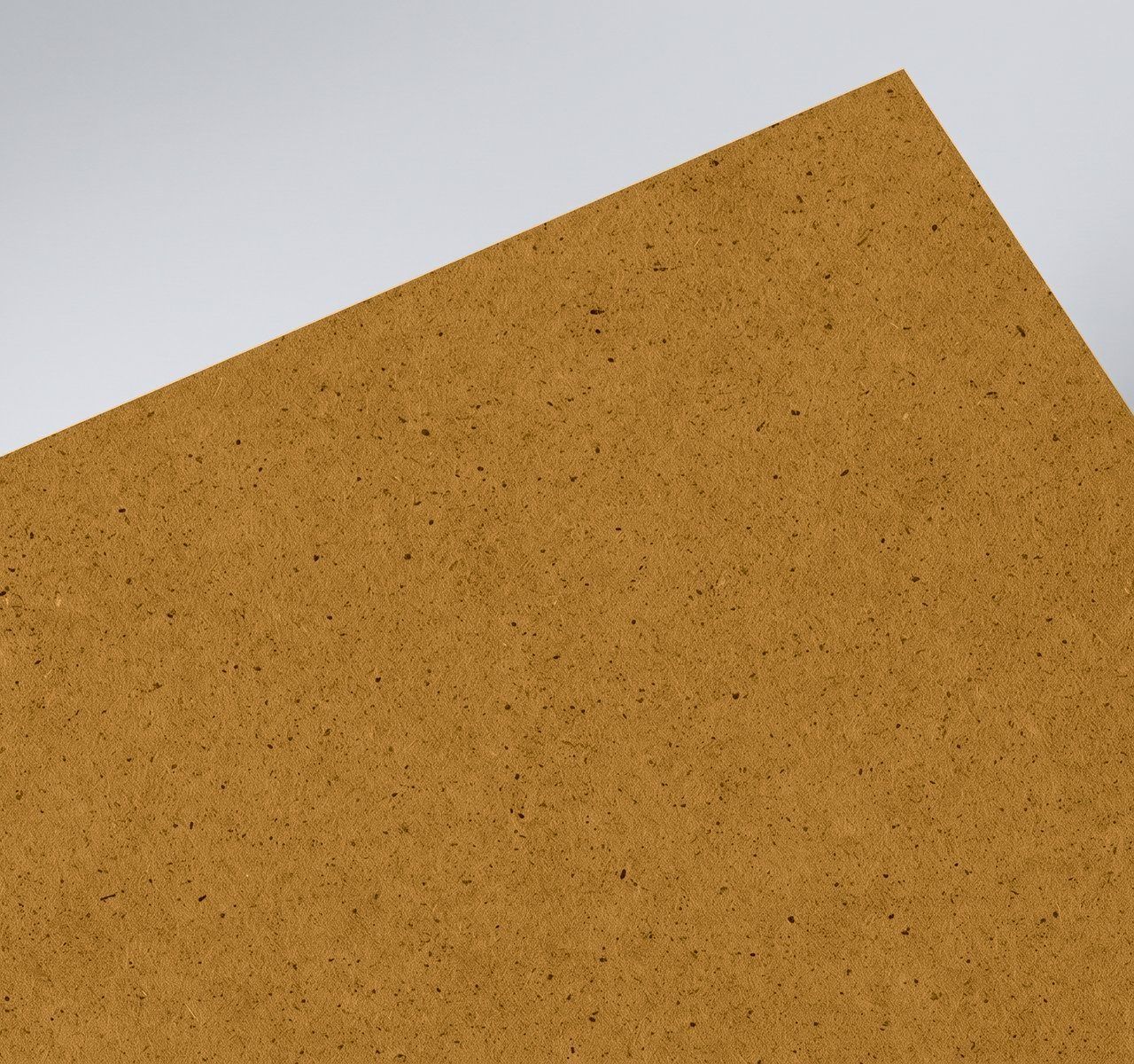 Gmund Manteco Mustard, Mustard, Soft, velvety cotton surface with a textile character and fine visible fibres paper swatch